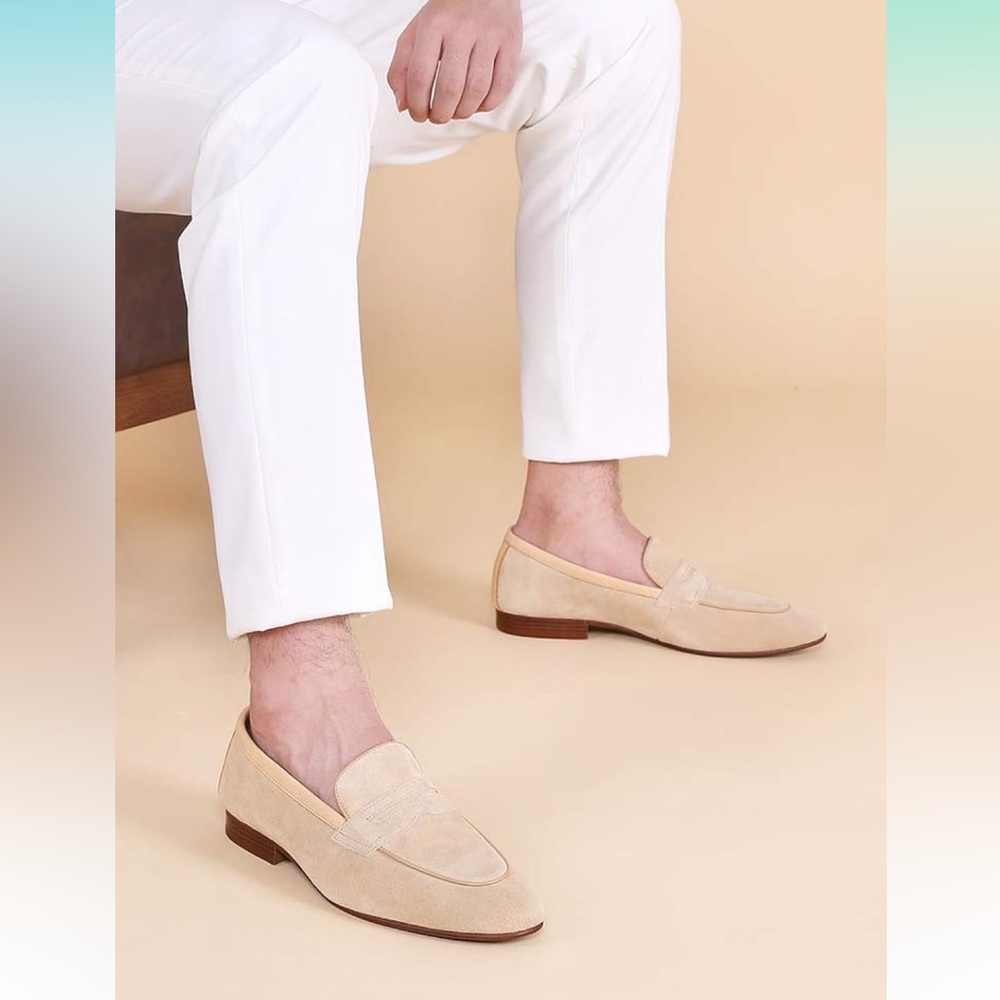 Men's Tan Pigskin Loafers